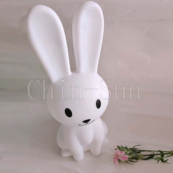  White Rabbit Evade Glue Night Lamp LED Table Light For Home Decoration 