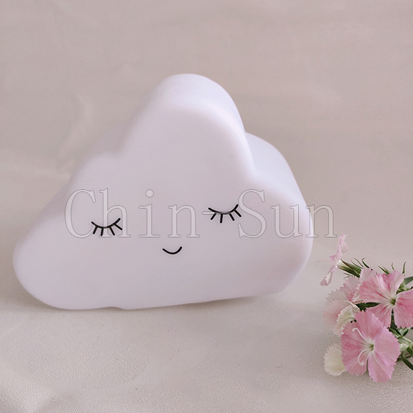 Small White Cloud Evade Glue Night Lamp LED Table Light For Home Decoration 