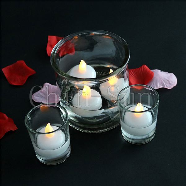  Tea light Party Light Waterproof Electric LED Tea Lights Float Candles 