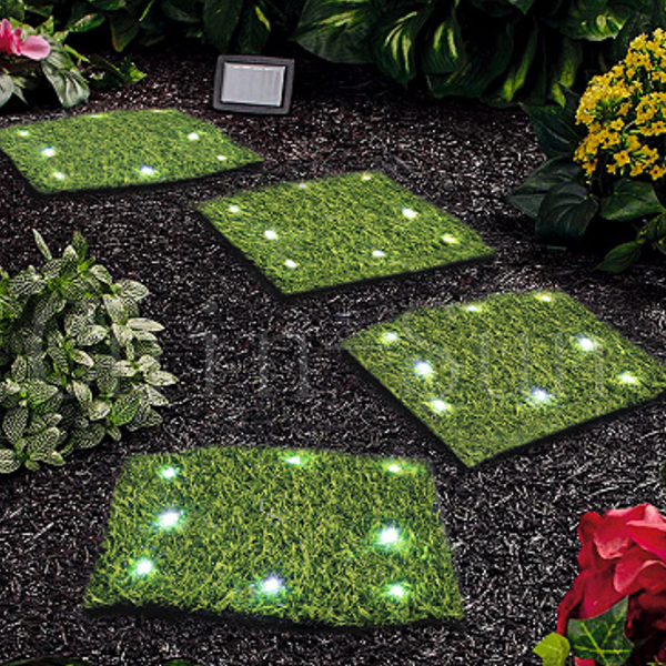 Solar energy straw mat light garden decorative light