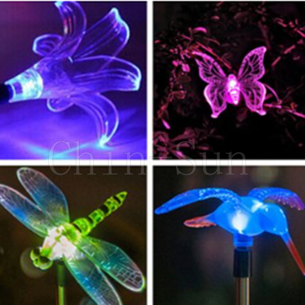 Solar Hummingbird /Dragonfly stainless steel solar garden light  