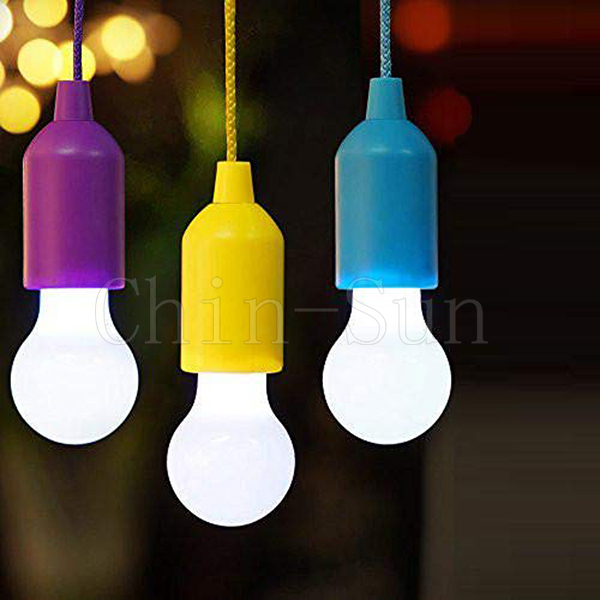 LED  hanging  pull cord bulb light