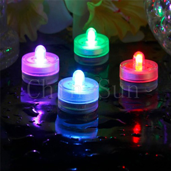 Sink into Water Led Tea Light For Under water/vase decoration Battery Powered 